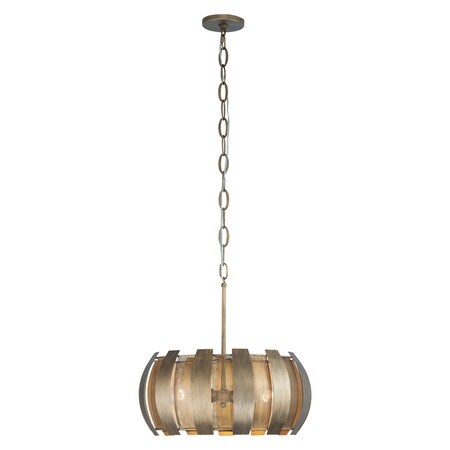 Varaluz Sawyers Bar 3-Lt Pendant - Havana Gold 287P03HG